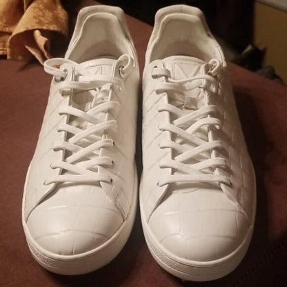 LOUIS VUITTON FRONTROW CROC EMBOSSED SNEAKER SZ 11 - Picture 1 of 6